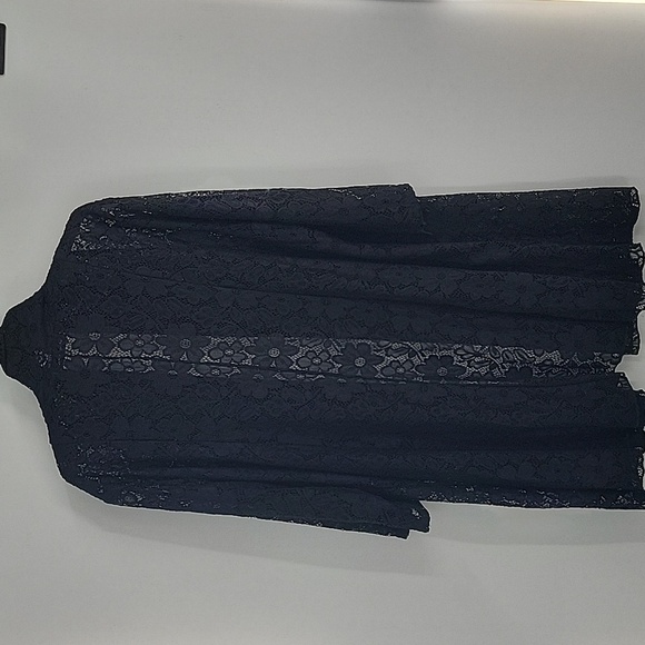 Elegant Lace Kimono Black - Picture 7 of 15